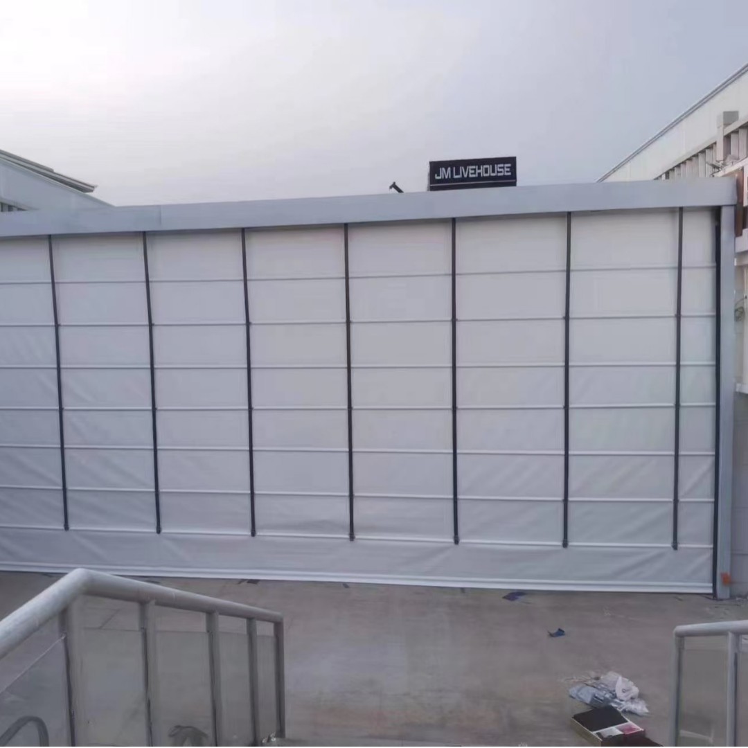 Stacked door strap oversized rolling shutter door, flexible rolling shutter door, workshop factory building industrial door folding lifting door