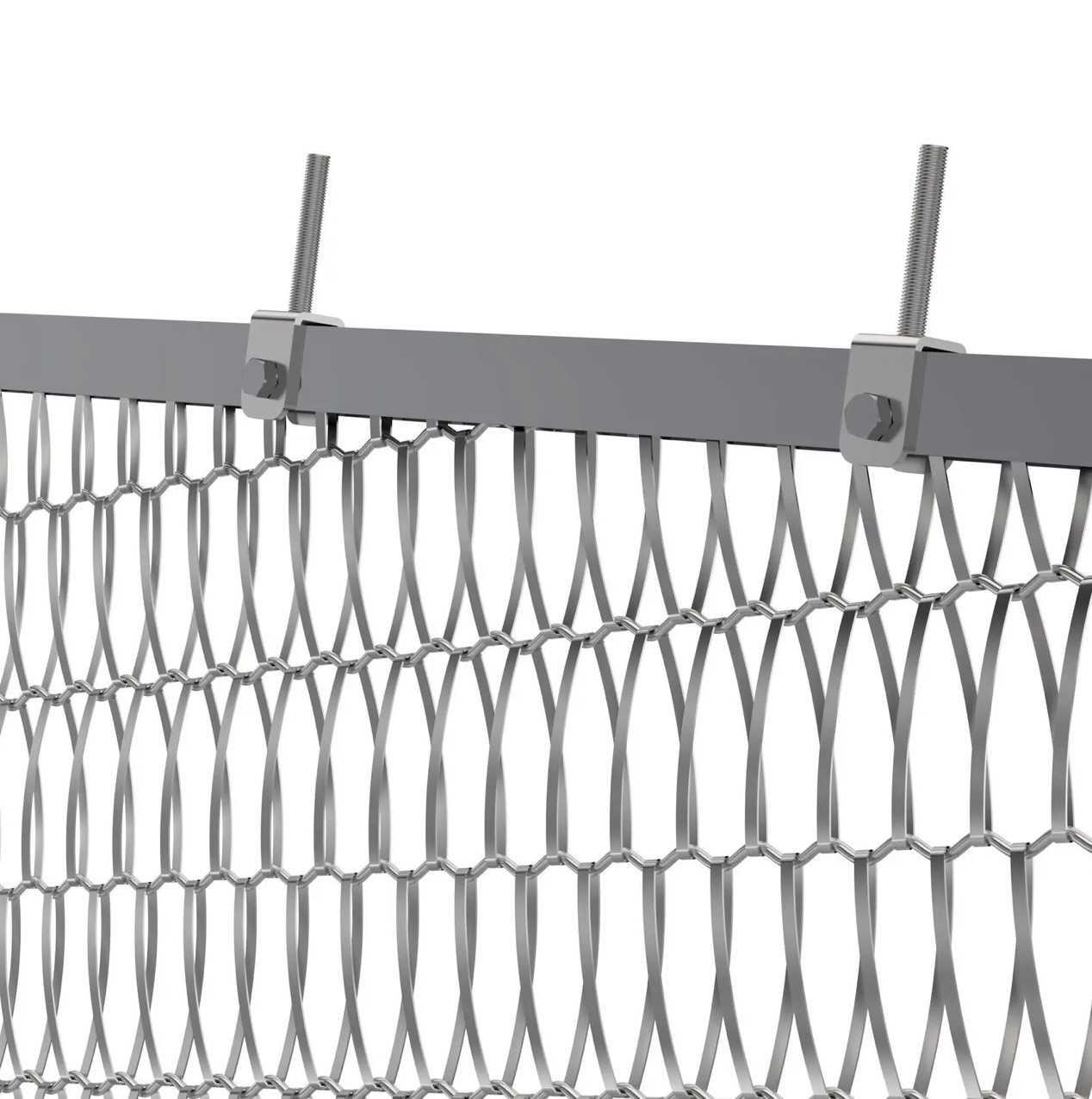 Metal Woven Decorative Mesh Hotel Restaurant Screen Partition Stretched Metal Stainless Steel Mesh Curtain Wall Mesh Manufacturer