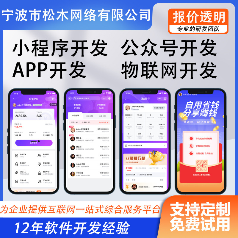 App Mini Program Public Account Software Development Distribution Mall Chain Store Multi-Vendor Live Broadcast Mini Program