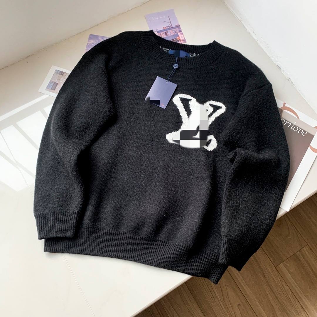 "Top Correct Version" L Donkey Home Knitted Crew Neck Sweater. 25Ss Autumn/Winter Heavy Craftsmanship