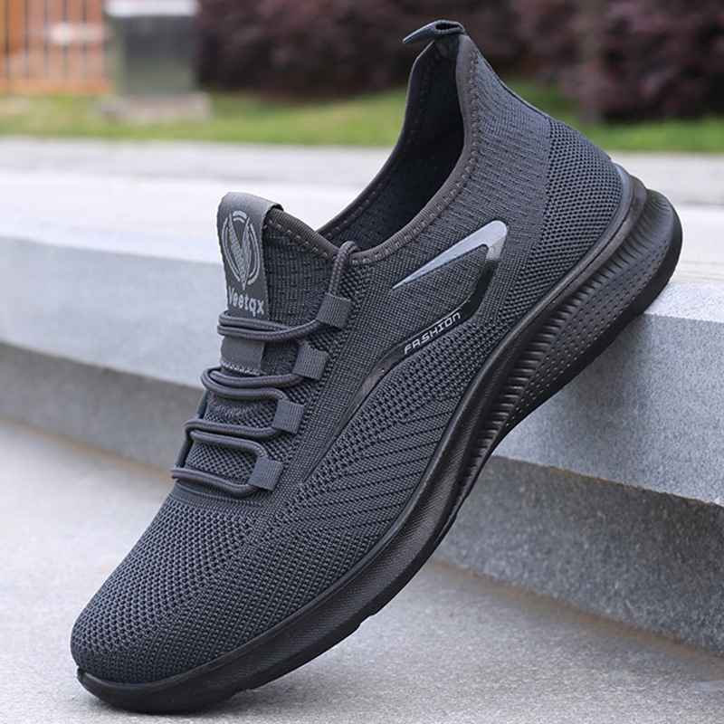 Foreign Trade Feiwei Men's Shoes Spring and Summer Mesh Shoes Cross-Border Shoes Wholesale Men's Casual Shoes Polyurethane Breathable Mesh Sports