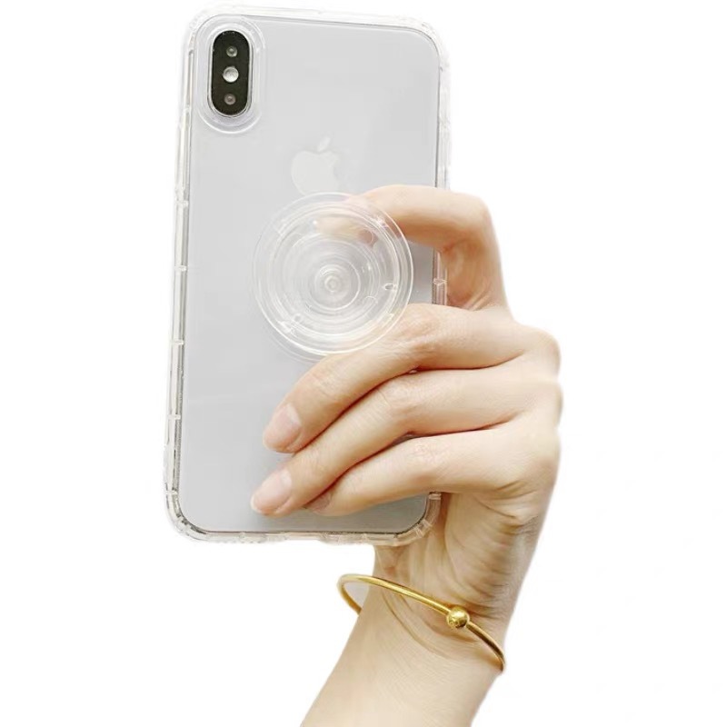 Custom Acrylic Drip Airbag Bracket Cross-border Hot Sale Telescopic Folding with Double Glue Transparent Mobile Phone Airbag Bracket