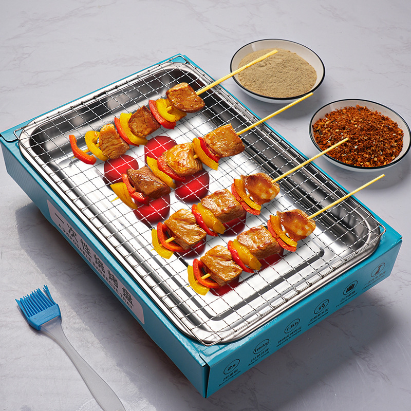 Disposable barbecue grill family smoke-free carbon oven camping fire charcoal barbecue grill outdoor barbecue stove portable