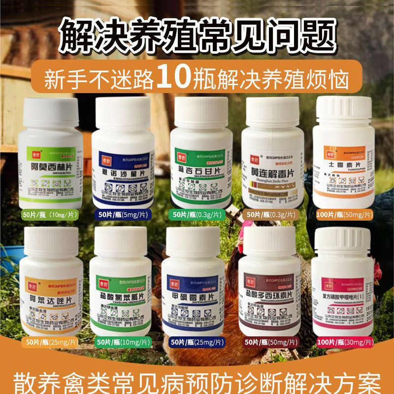 Veterinary Medicine, Chicken Medicine, Chicken, Duck and Goose Veterinary Respiratory Cold Medicine, Diarrhea, Enteritis, Cough, Anti-Inflammatory Medicine, Pet Dogs and Cats