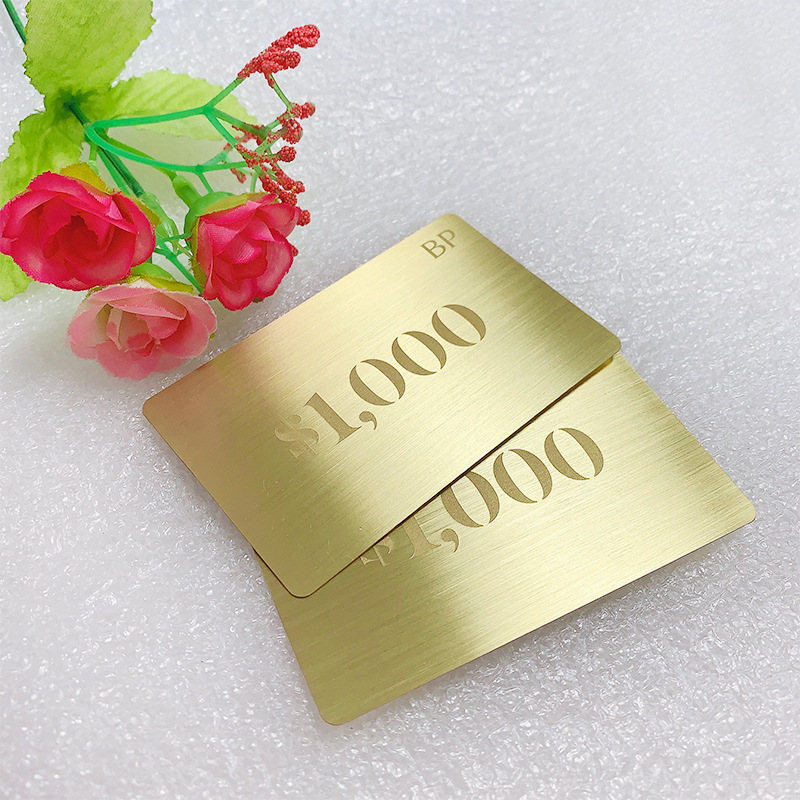 Manufacturer's Hotel Beauty Salon Elevator Vip Metal Business Card Membership Vip Kara Card Waterproof and Tear-Proof