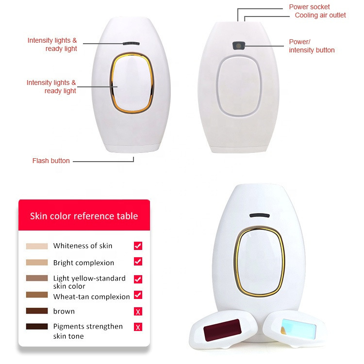 Cross-Border Ipl Laser Hair Removal Device, Home Photon Skin Rejuvenation Device, Painless Whole Body 881 Hair Removal Device Manufacturer Wholesale