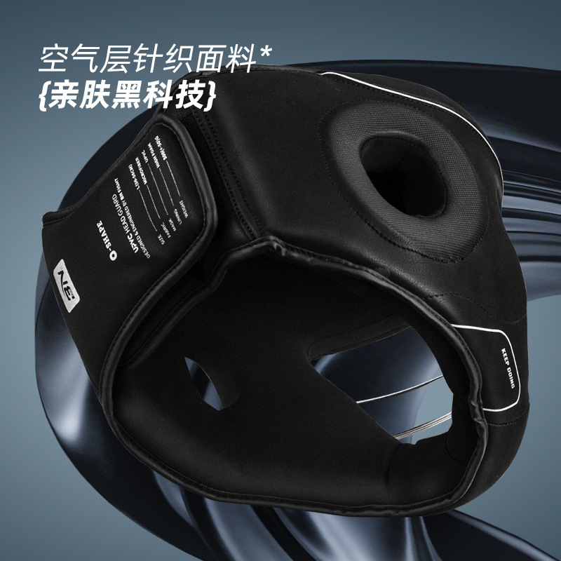 Bn Fight Boxing Helmet Fully Enclosed Thickeneded Taekwondo Head Protector and Jaw Protector Sanda Thai Boxing Helmet Head Protector