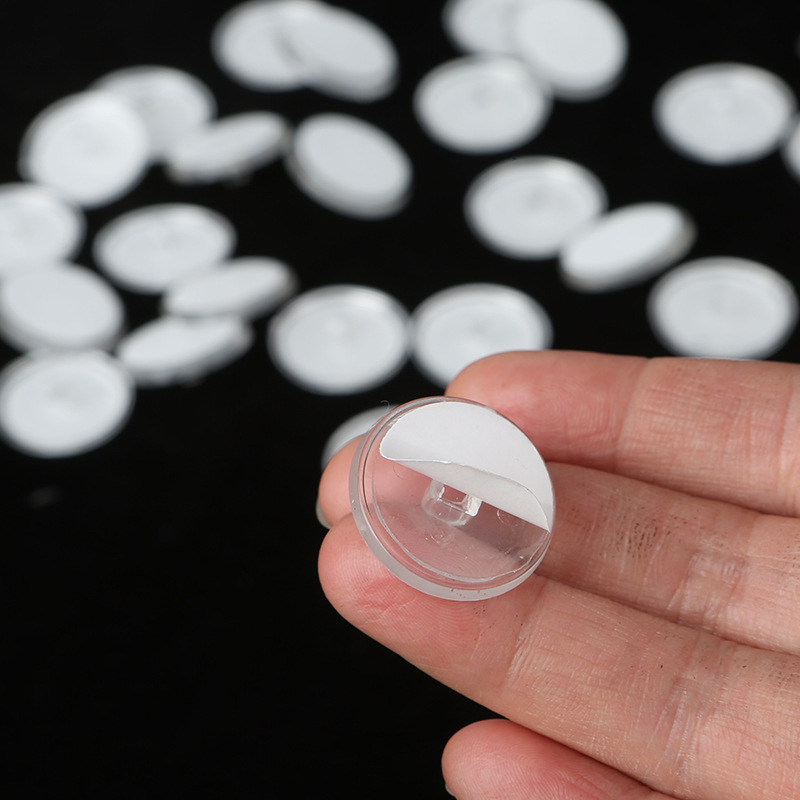 3cm + Hanging Ring Ceiling Hooks Transparent Traceless Suction Cup Adhesive No-Drill Invisible Round Adhesive Hooks