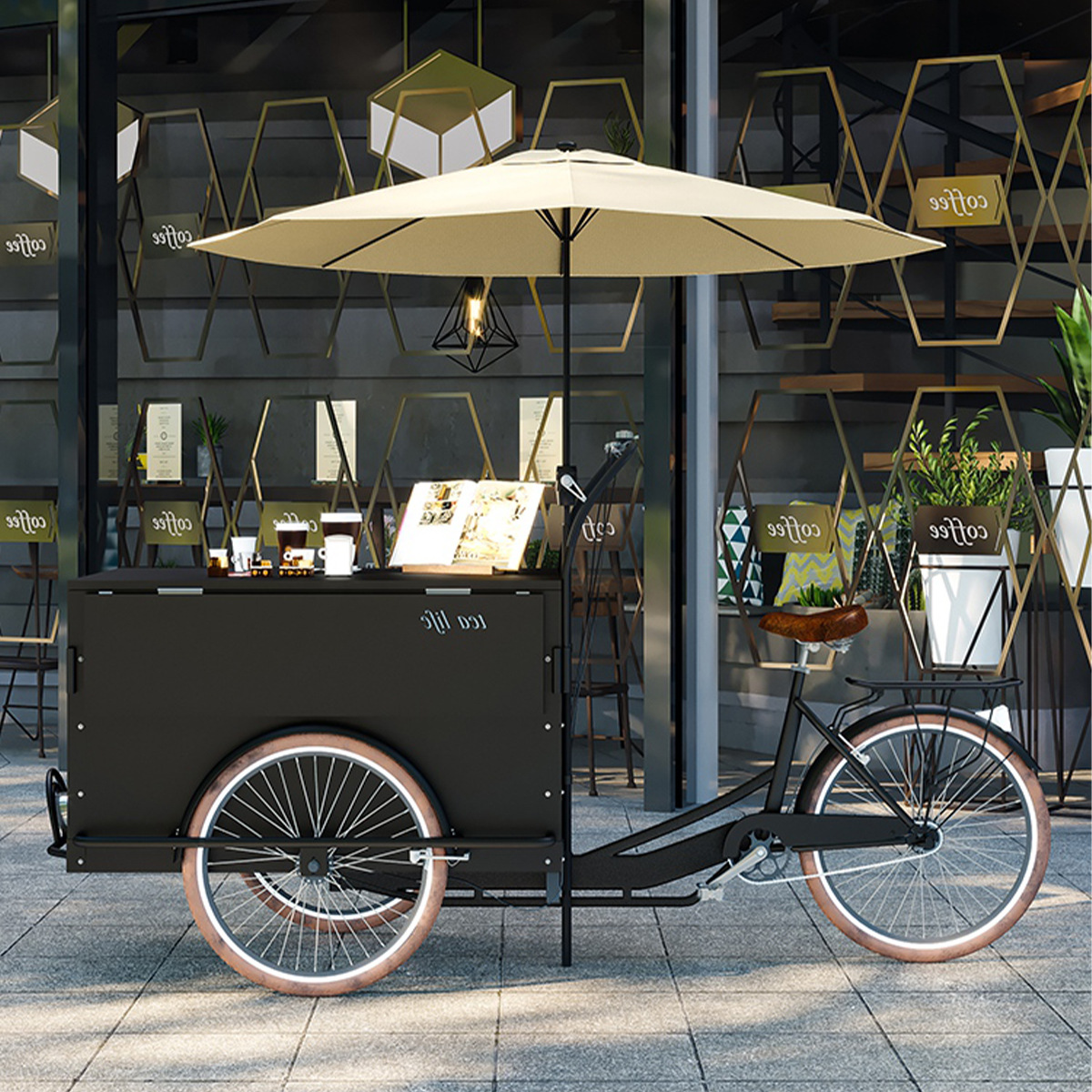 Mobile Vending Cart, Outdoor Scenic Spot Float, Creative Shopping Mall, Hotel Display, Vending Cart, Coffee Shop, Promotional Table, Dining Cart