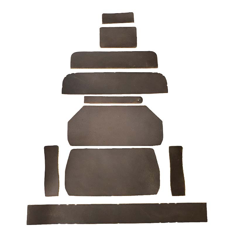 Factory Sale Crazy Horse Leather Yellow Cowhide DIY Handmade Pieces Small Leather Shaped Leather Strip Head Layer Cowhide Real Leather