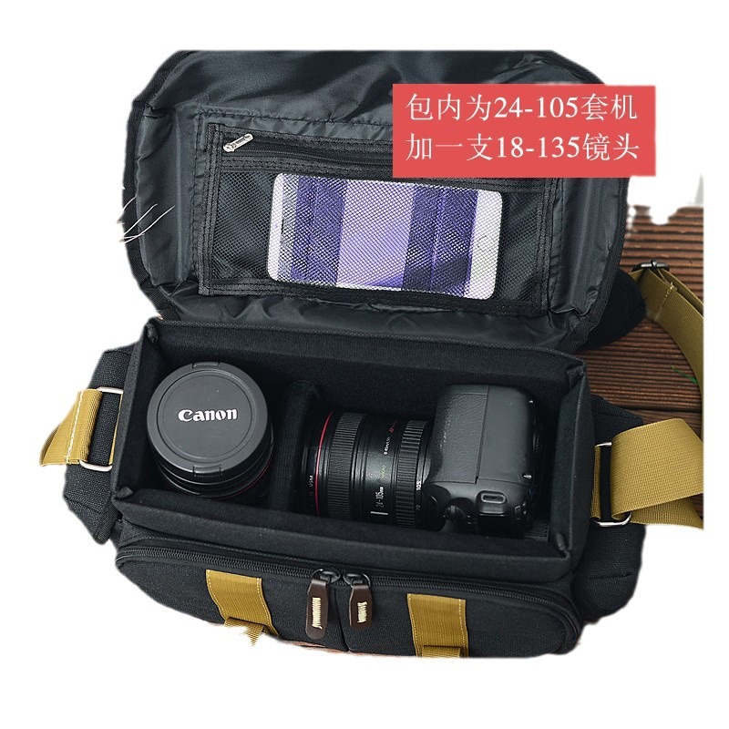 Slr Camera Bag New Canvas Shoulder Bag Equipment Crossbody Fishing Light Bag Light Bag Manufacturer Wholesale Photography Bag