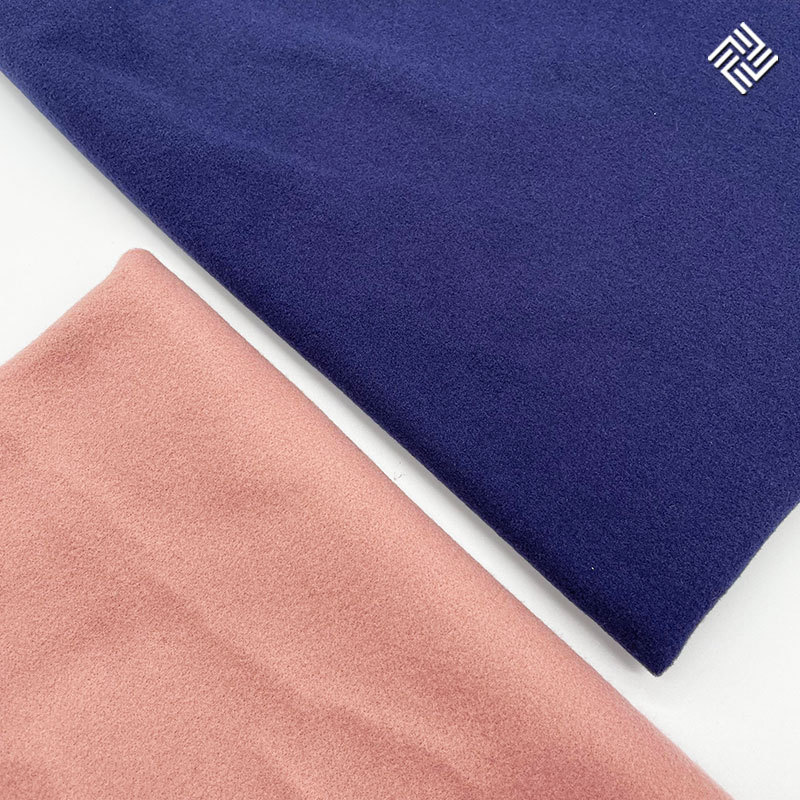 In-Stock Single-Sided Wool Fabric 400g Woolen Fabric Autumn and Winter Faux Fur Women's Coat Hanfu Coat Fabric Wholesale