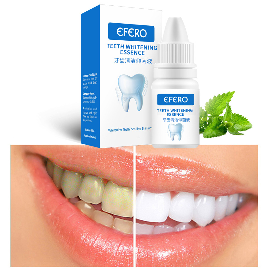 Efero Tooth Liquid for Yellow Teeth, Tobacco Stains, and Black Spots on Teeth Efero