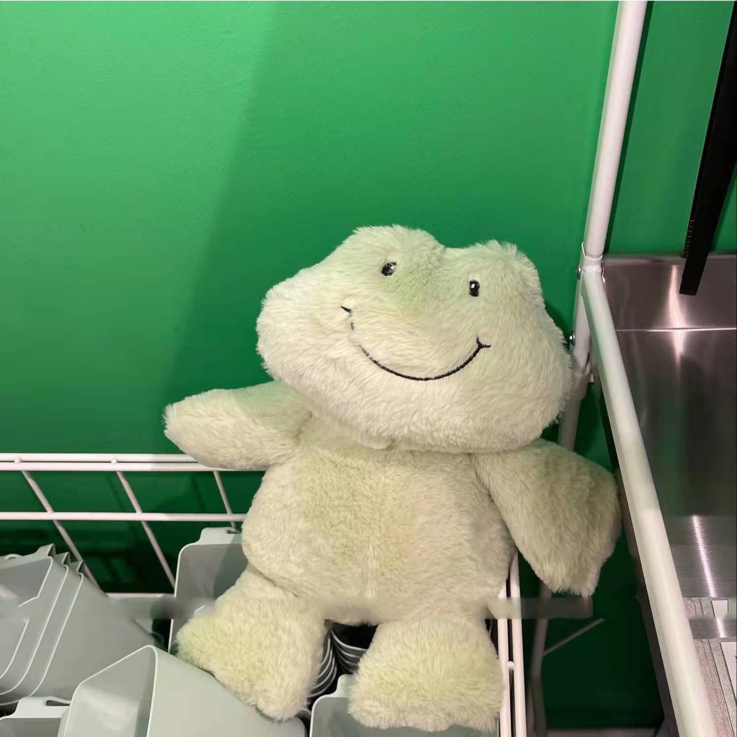 Cute Smiling Happy Frog Doll Plush Toy Mung Bean Frog ins Doll Doll Best Friend Valentine's Day Gift