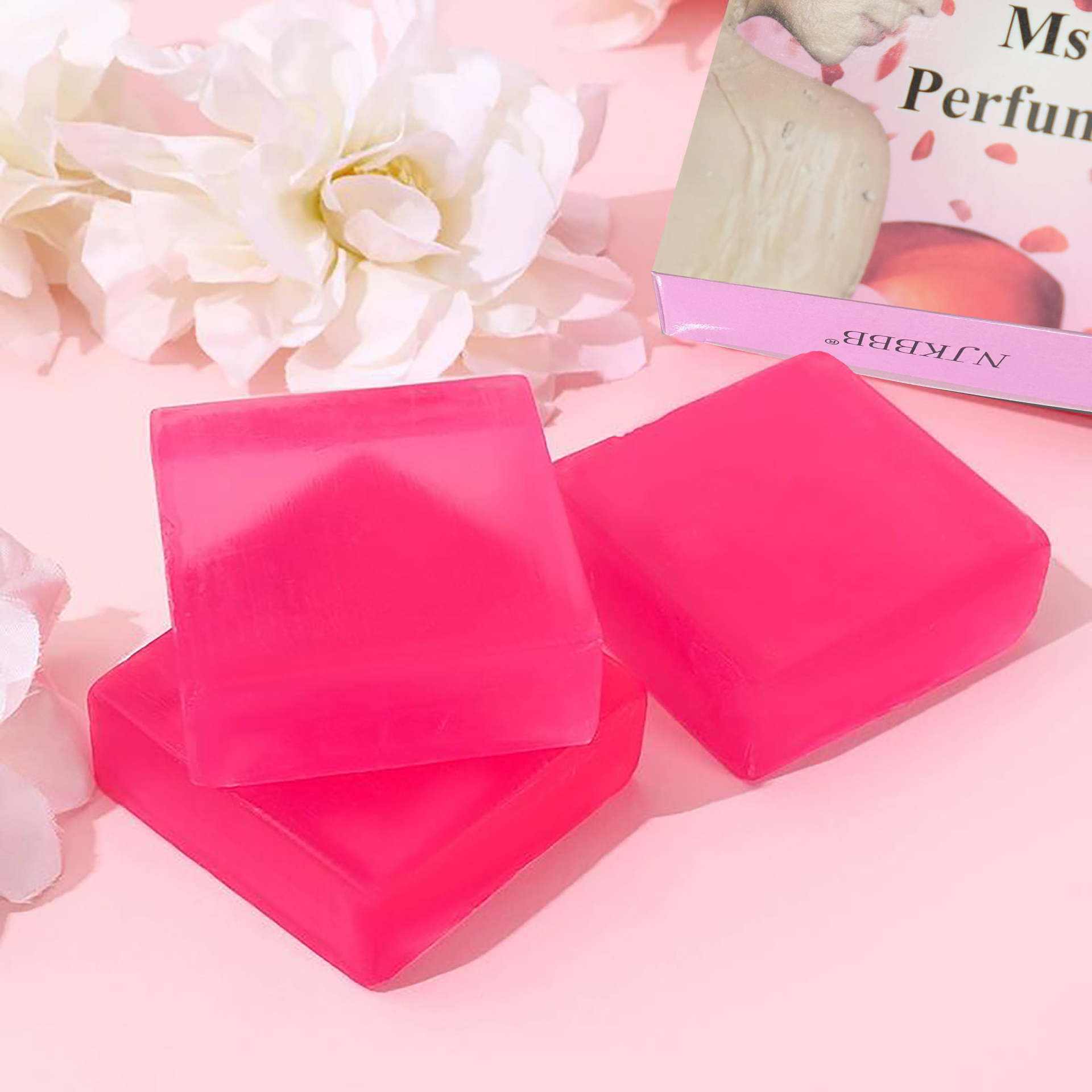 Rose Soap Perfume Bath Soap Cleansing Soap Oil Control Mite Removal Handmade Soap Fragrance Soap Full English Cross-Border Batch