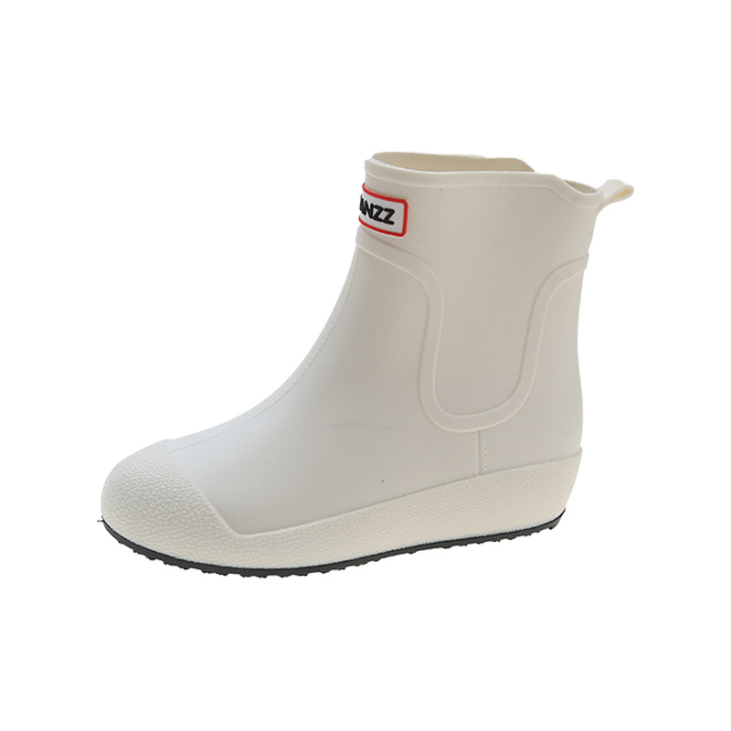 Rain Boots for Women New Mid-Calf Casual Versatile Couple Rain Boots Non-Slip Wear-Resistant Fashionable Warm Outer Wear Water Boots Overshoes