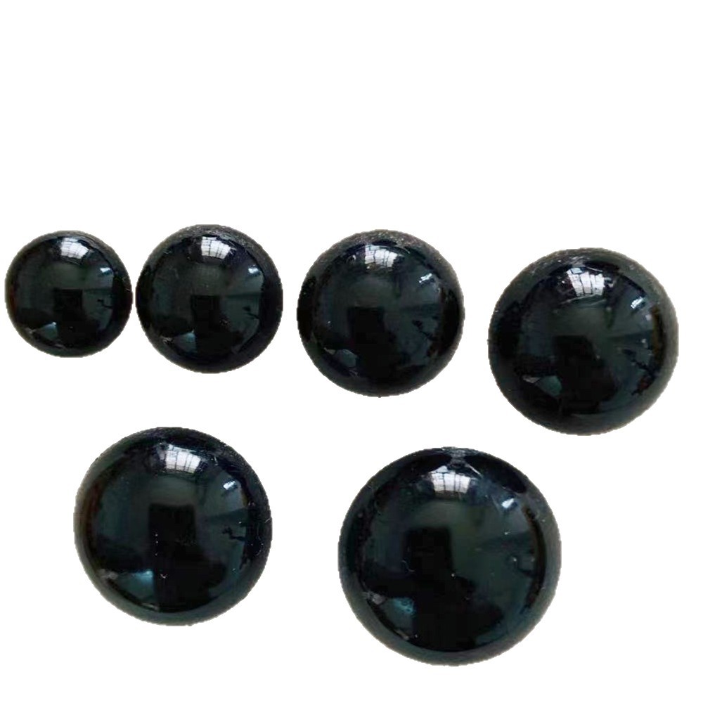 Cross-Border DIY Handmade Teddy Bear Eye Accessories Full Black Eye Screw Eye Loose Beads Black Bean Eye Doll Eyes