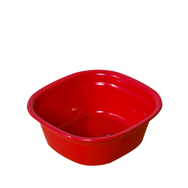 Little Yellow Duck Plastic Square Basin Household Thickeneded Cartoon Basin Baby Kidsren's Face Wash Basin Advertising Printed Square Basin