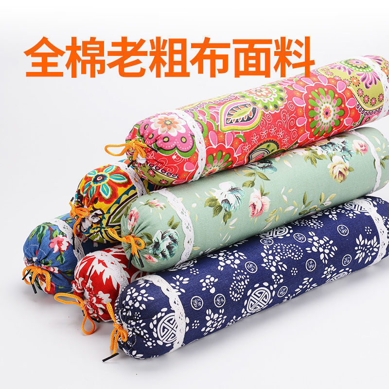 Подушка из чистой полыни, оптовая продажа, большая, грубая тканевая подушка, цилиндрическая подушка для шеи