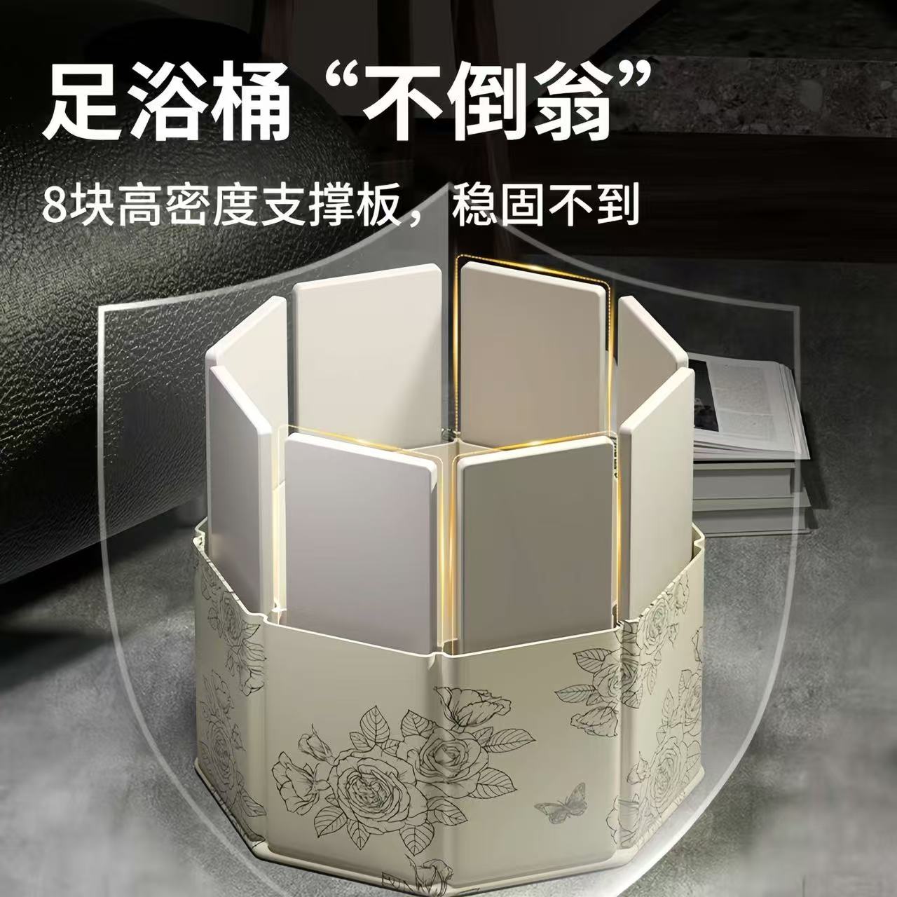 Folding Foot Bath Bucket for Home Use, Health-Preserving Foot Bath, Portable Foot Basin, Thermal Insulation Artifact, Knee-High Deep Bucket