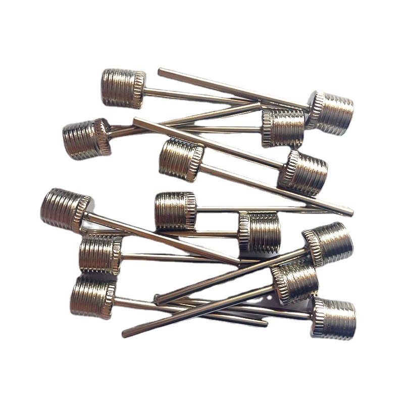 Stainless steel metal valve needle basketball football inflatable needle mini pump accessories American air nozzle air needle