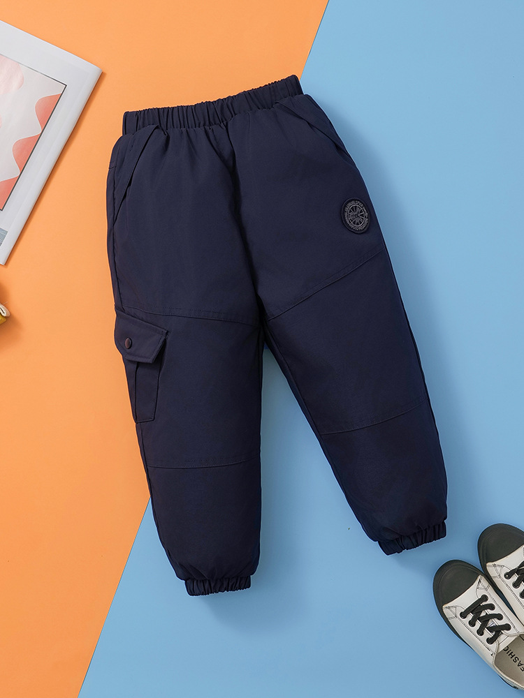 Children's down Pants for Boys, Outerwear for Winter 2025, Girls' Thickened Graphene Thermal Storage Casual Pants, Baby Thermal Pants