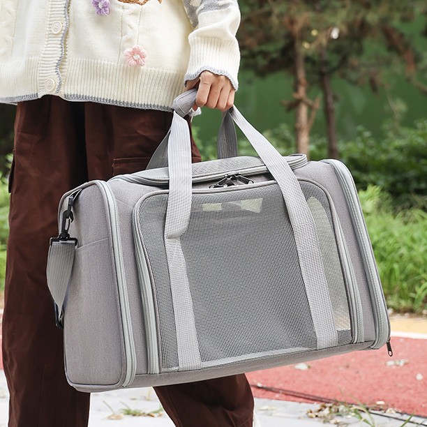 Сумка-переноска для кошек, портативная сумка через плечо, большая вместимость, сумка для собак в автомобиле и на самолете, оптовая продажа