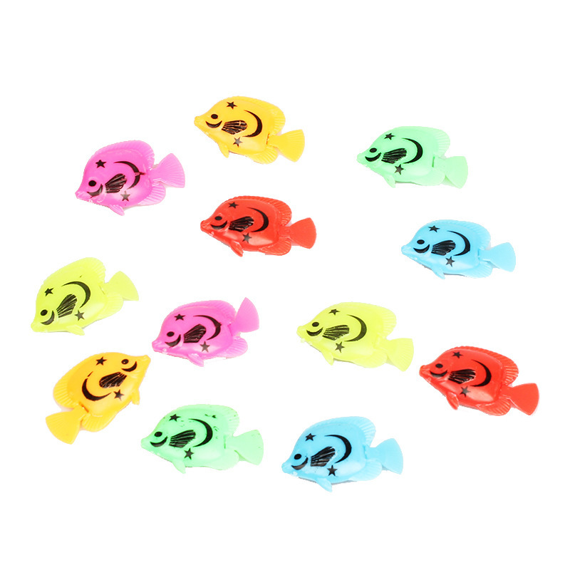 Tropical model fake fish tank decoration toy landscape floating simulation fish plastic fish floating small fish