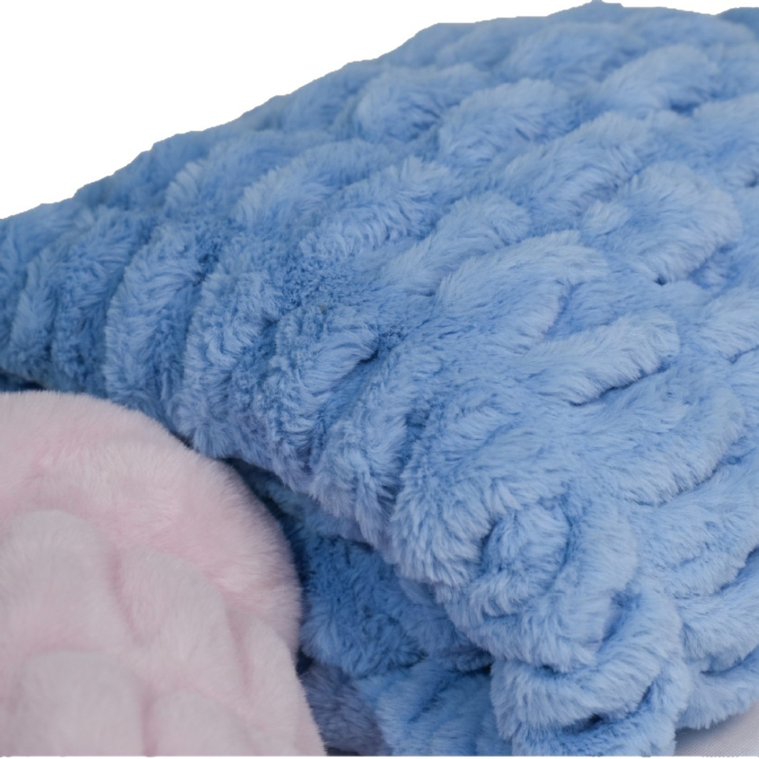 Imitation Rabbit Fur Autumn and Winter Coat, Blanket, Floor Mat, and Bag Fabric, Ultra-Thick Warm Mink Velvet Spandex with a Bubble Velvet Feel