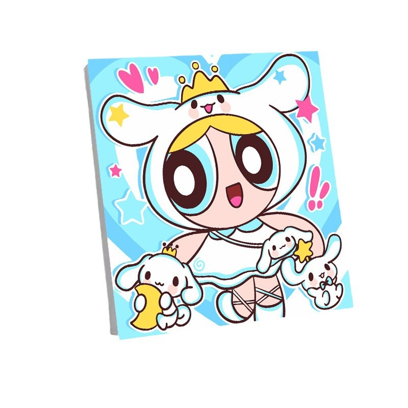 20*20 wholesale children's diy digital oil painting filled with acrylic explosions coloring cartoon animation coloring painting hand painting