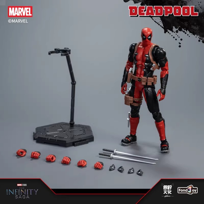 Authentic Panle Hero Avengers Marvel Deadpool Assembled Arm Movable Model Hand Model Animation Toy