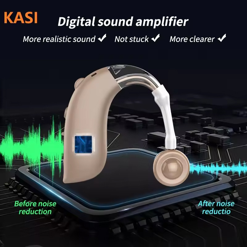 cross-border bluetooth behind-the-ear hearing aid elderly deafness hearing loss communication auxiliary charging Hearing aid
