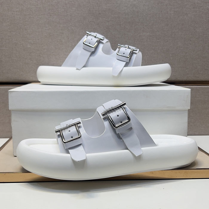 European Station 2025 Spring/Summer Outdoor Genuine Leather Men's Non-Slip Comfortable Slip-On Closed-Toe Birkenstock Shoes Slippers