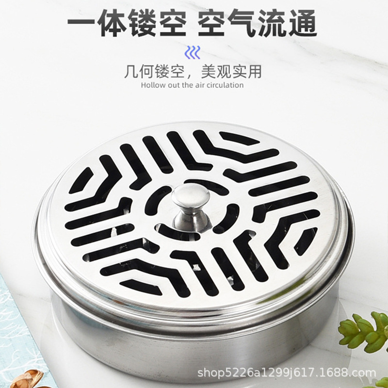 Коробка для москитных благовоний из нержавеющей стали, огнеупорная, оптовая продажа