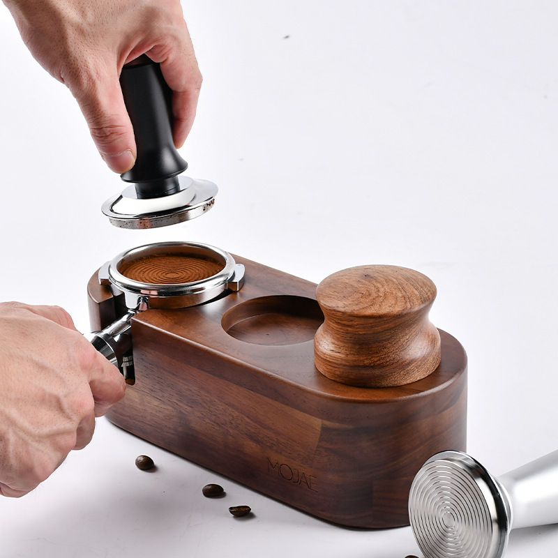 Stainless Steel Press-Type Tamper Semi-Automatic Coffee Machine Tamper 51/53/58mm Barista Special