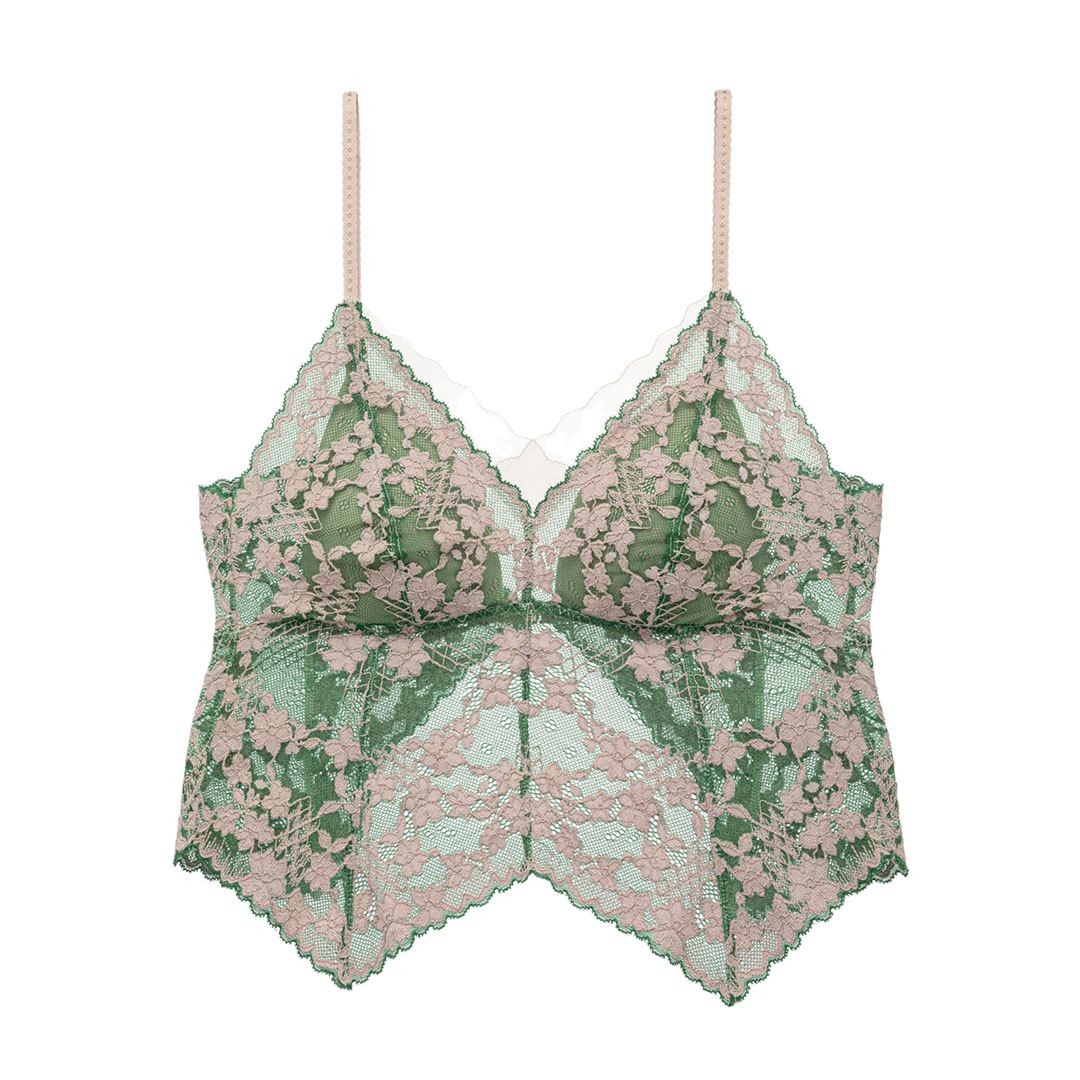 6546 French Pure Floral Lace Thin Triangle Cup Beautiful Back Underwear suit Summer Invisible Back Buckle Thin Bra