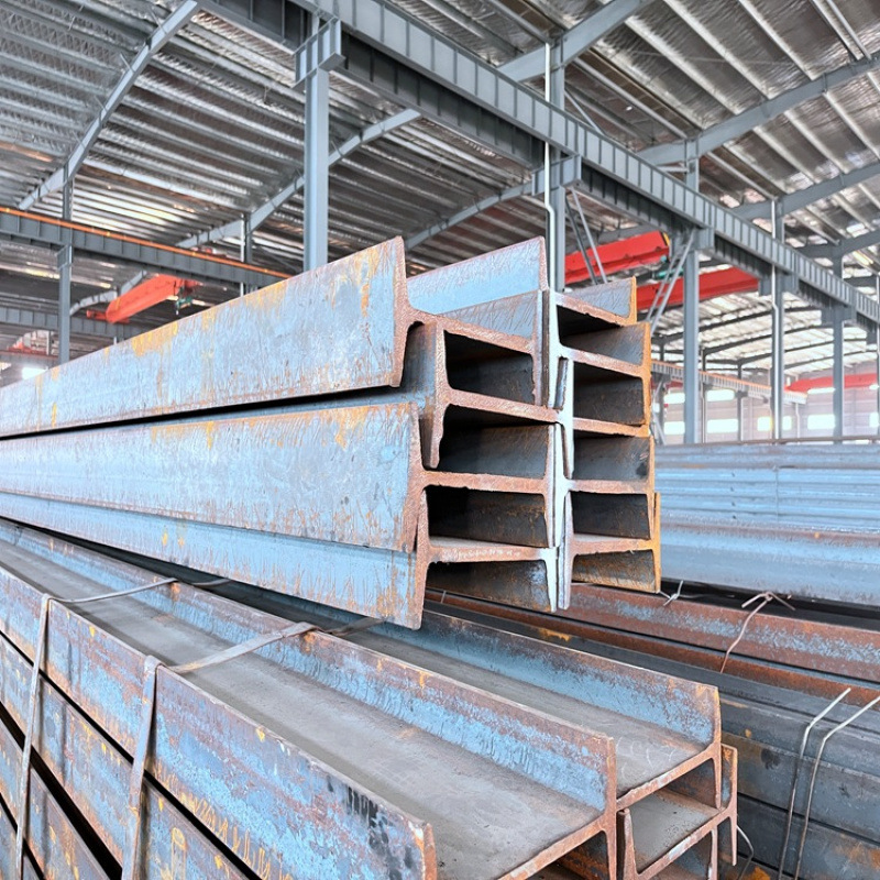 Q235B Hot Dip Galvanized I-Beam 10 # I-Beam Galvanized I-Beam Manufacturers Spot High Frequency Welding H-Shaped Steel Wholesale
