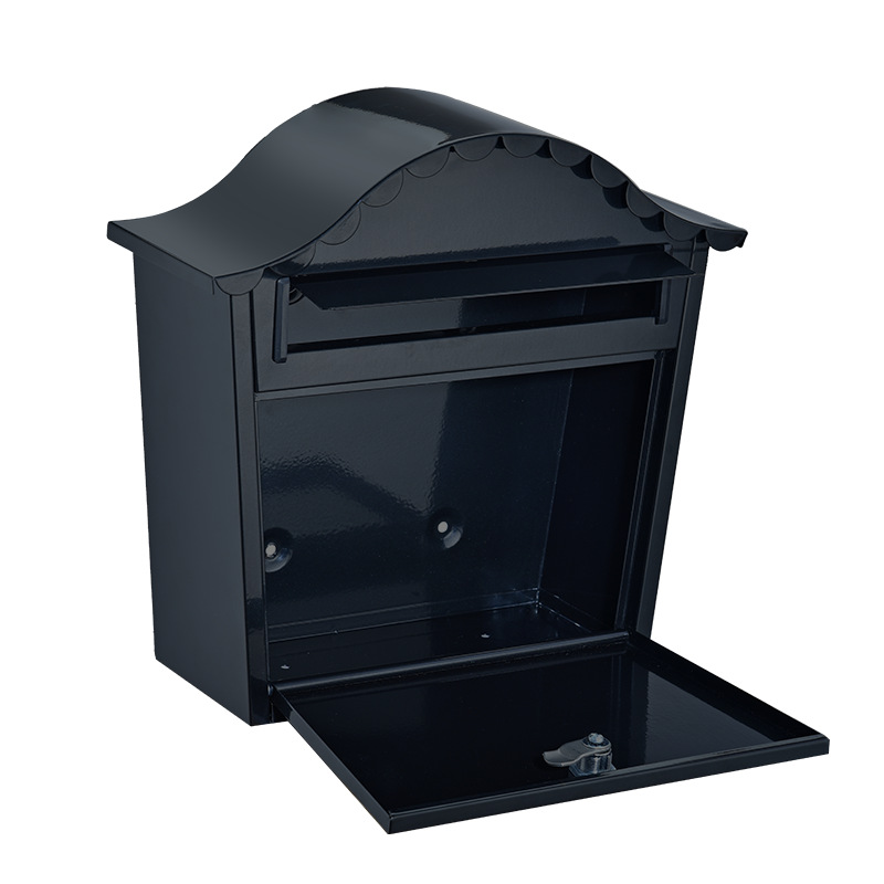 Cross-border in stock Outdoor Locked Letter and Newspaper Box Iron Rainproof Wall-hung Magazine Box School Mail Box Thickened Letter Box
