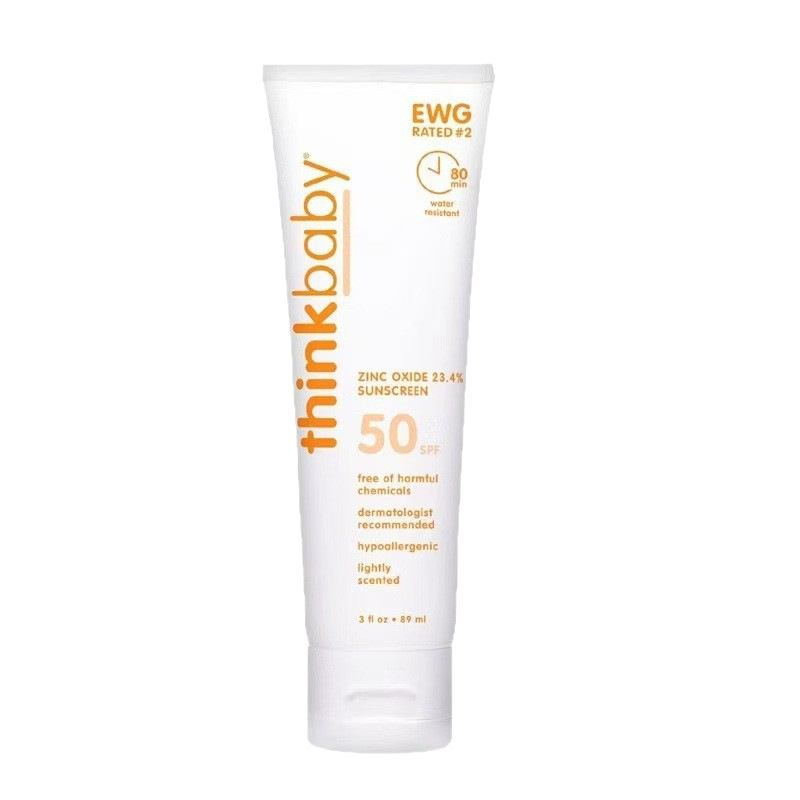 Cross-Border Exclusive Supply of Thinkbaby Children's Sunscreen/Protective Cream Spf50+ Uv Protection, Gentle and Non-Irritating Sunscreen Lotion
