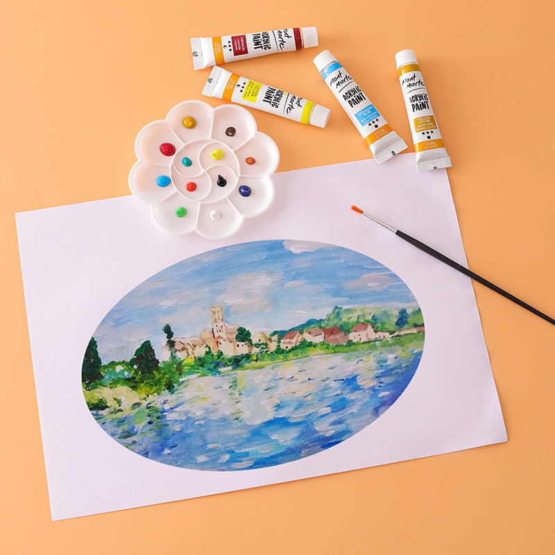 11CM Plum Blossom Shape Palette Watercolor Gouache Chinese Painting Acrylic Paint DIY Painting Plate