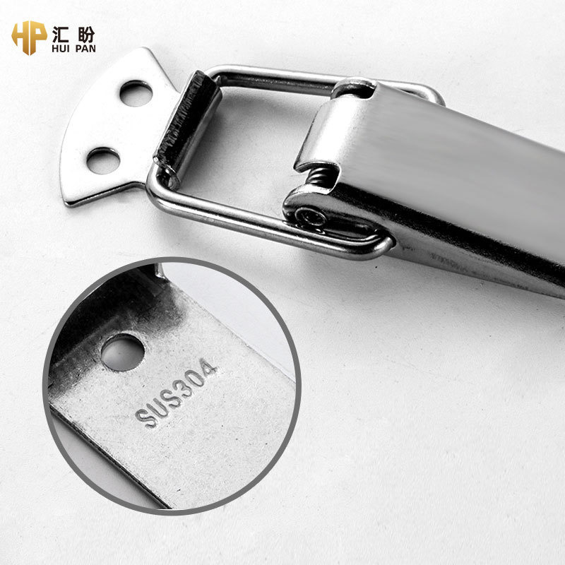 304 Stainless Steel Spring Latch Duckbill Buckle for Flight Cases, Insulated Boxes, Tool Bags, and Honey Crates