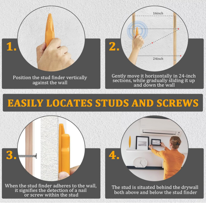 Cross-Border Hot Selling Source Creative Strong Magnetic Home Decoration Nail Detector Locator