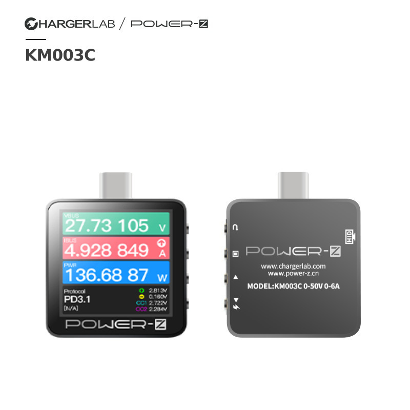 Chargerlab Power-Z Km003C Pd USB Charging Voltage and Current Type-C Tester 001Cpr