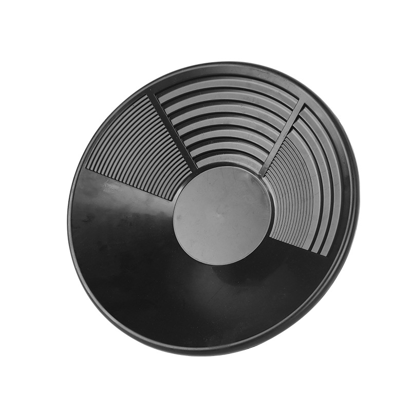 Gold Panning Basin, Hand-Cranked Gold Panning Pan, Gold Panning Sand Tool, Special Gold Washing Basin for Beginners, Large Portable Three-Groove Gold Panning Basin