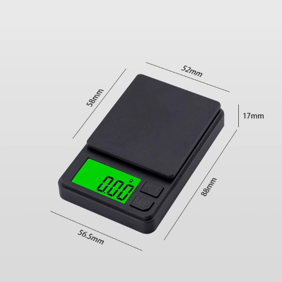 New Green Backlight Balance Pocket Scale 500g Manufacturer Ready-Made Jewelry Scale 0.01 Carat Palm Digital Scale