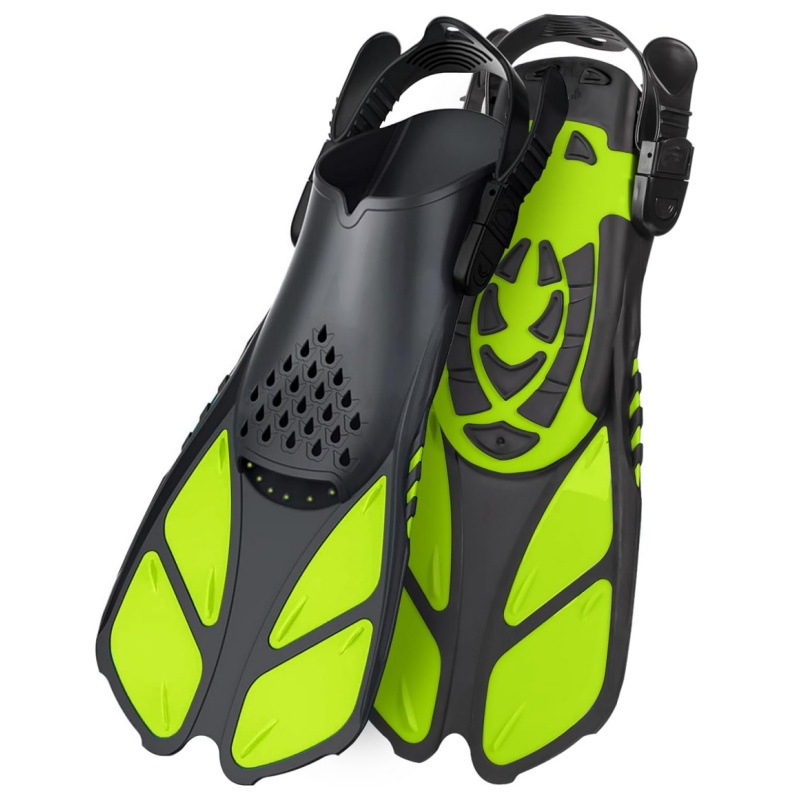 Factory wholesale adult flippers shoelaces adjustable diving flippers swimming flippers diving frog shoes mermaid flippers