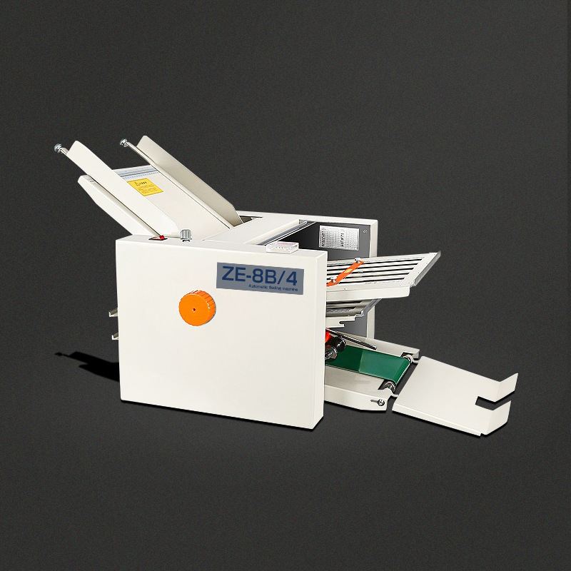 Ze-8B/4 Small Desktop Automatic 60% off Plate Folding Machine A3 Paper Manual Color Page Folding Machine for Folding Manuals