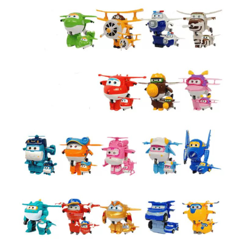Super Wings 13 Mini Small Transforming Robot Ledi Dazhuang Golden Boy Toy Dali Xiaoyi Full Set