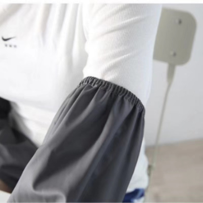 Leather Waterproof and Oil-Proof Labor Protection Sleeves for Men, Anti-Dirty Sleeves for Adults and Women, Work Arm Sleeves, Winter Pu Kitchen Sleeves