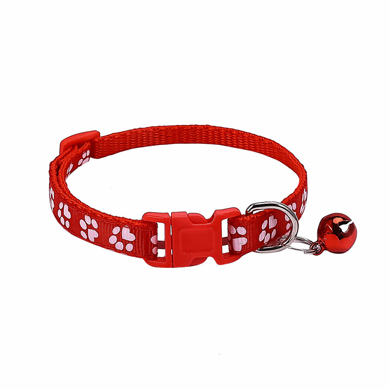 1.0 pet footprints patch collar dog collar cat bell collar factory shop a large number of spot